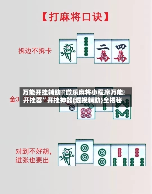 万能开挂辅助“微乐麻将小程序万能开挂器”开挂神器{透视辅助}全揭秘-第2张图片