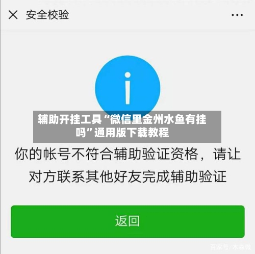 辅助开挂工具“微信里金州水鱼有挂吗	”通用版下载教程-第1张图片
