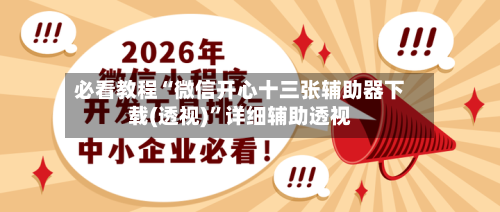 必看教程“微信开心十三张辅助器下载(透视)”详细辅助透视-第3张图片