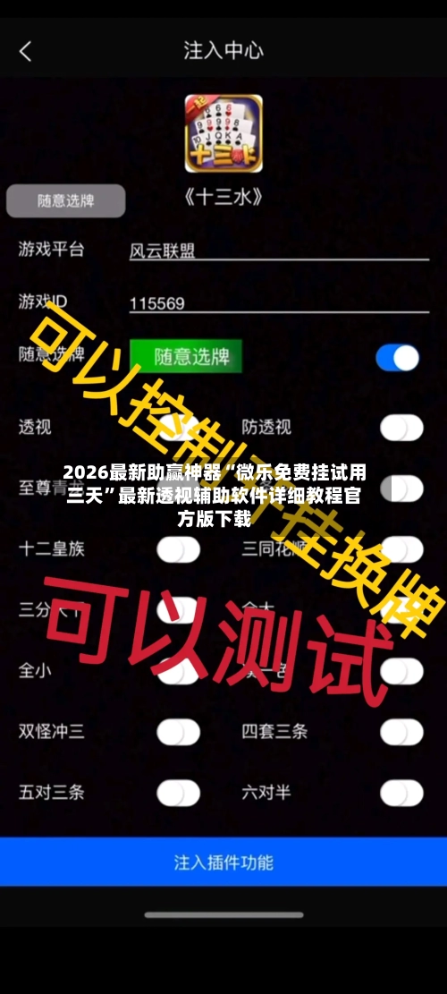 2026最新助赢神器“微乐免费挂试用三天”最新透视辅助软件详细教程官方版下载-第3张图片
