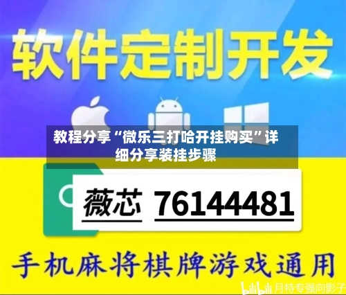 教程分享“微乐三打哈开挂购买”详细分享装挂步骤-第1张图片