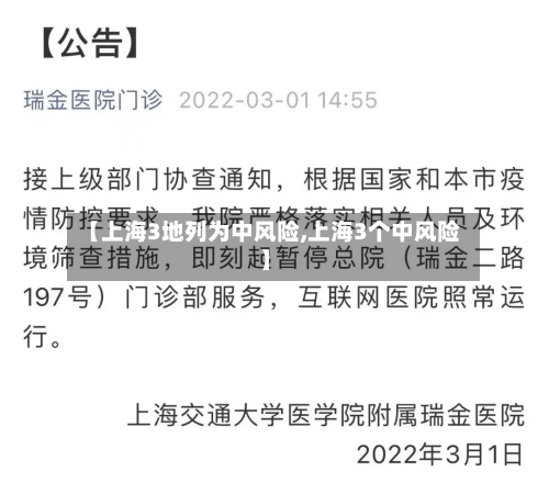 【上海3地列为中风险,上海3个中风险】-第2张图片