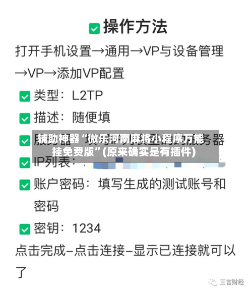 辅助神器“微乐河南麻将小程序万能挂免费版”(原来确实是有插件)-第2张图片