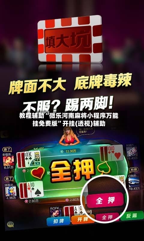 教程辅助“微乐河南麻将小程序万能挂免费版	”开挂(透视)辅助-第1张图片