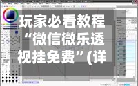 玩家必看教程“微信微乐透视挂免费”(详细透视教程)-第1张图片