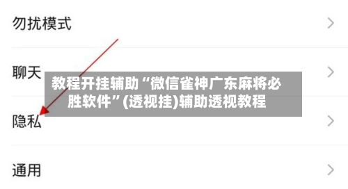 教程开挂辅助“微信雀神广东麻将必胜软件”(透视挂)辅助透视教程-第1张图片
