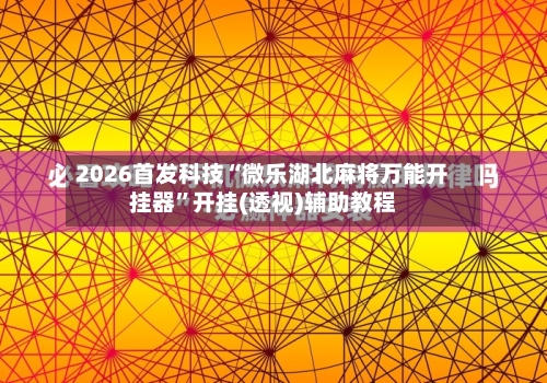 2026首发科技“微乐湖北麻将万能开挂器”开挂(透视)辅助教程-第1张图片
