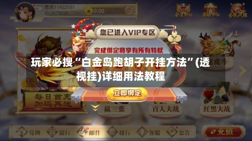 玩家必搜“白金岛跑胡子开挂方法”(透视挂)详细用法教程-第1张图片