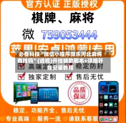 必备科技“微信小程序微乐河北麻将有挂吗”(透视)开挂辅助脚本+详细开挂安装教程-第1张图片