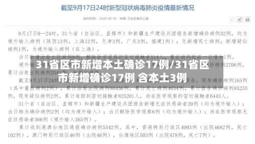 31省区市新增本土确诊17例/31省区市新增确诊17例 含本土3例-第1张图片