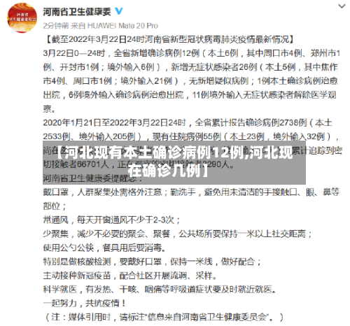 【河北现有本土确诊病例12例,河北现在确诊几例】-第1张图片