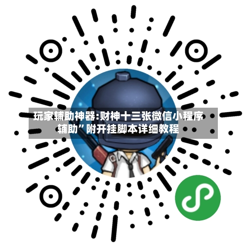 玩家辅助神器:财神十三张微信小程序辅助	”附开挂脚本详细教程-第1张图片