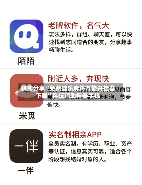 辅助分享“免费微乐麻将万能开挂器下载	”科技辅助神器手机-第1张图片