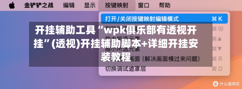开挂辅助工具“wpk俱乐部有透视开挂”(透视)开挂辅助脚本+详细开挂安装教程-第1张图片