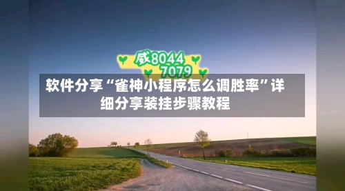 软件分享“雀神小程序怎么调胜率”详细分享装挂步骤教程-第1张图片