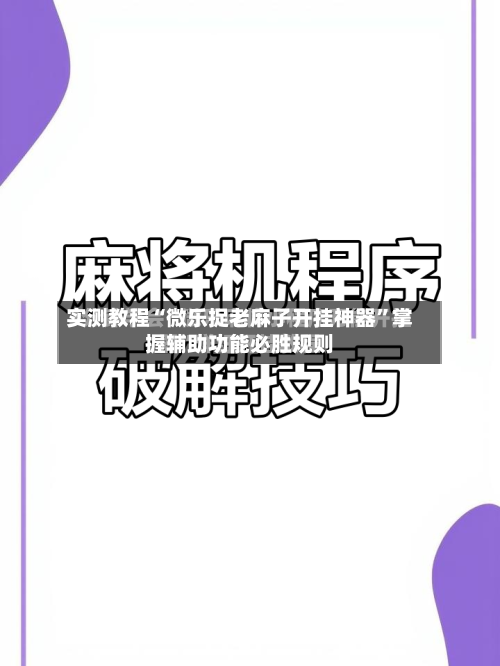 实测教程“微乐捉老麻子开挂神器	”掌握辅助功能必胜规则-第1张图片
