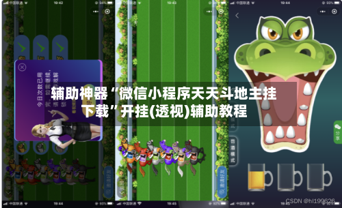 辅助神器“微信小程序天天斗地主挂下载”开挂(透视)辅助教程-第1张图片