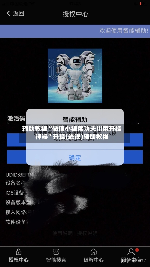 辅助教程“微信小程序功夫川麻开挂神器”开挂(透视)辅助教程-第1张图片