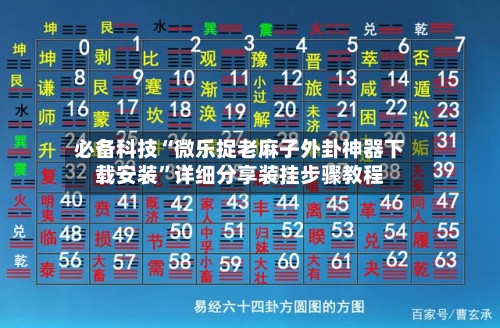 必备科技“微乐捉老麻子外卦神器下载安装”详细分享装挂步骤教程-第1张图片