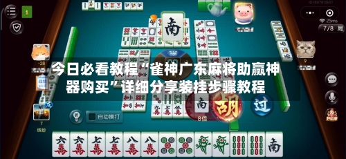 今日必看教程“雀神广东麻将助赢神器购买	”详细分享装挂步骤教程-第1张图片