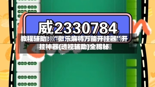 教程辅助！“微乐麻将万能开挂器”开挂神器{透视辅助}全揭秘-第1张图片