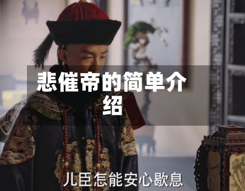 悲催帝的简单介绍-第1张图片