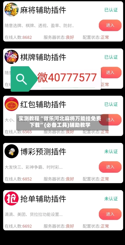 实测教程“微乐河北麻将万能挂免费下载”(必备工具)辅助教学-第1张图片