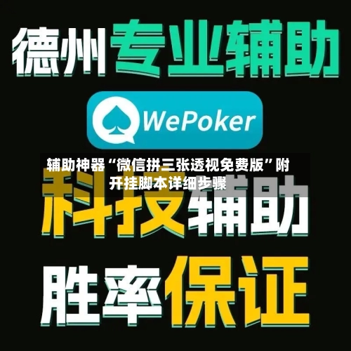 辅助神器“微信拼三张透视免费版”附开挂脚本详细步骤-第1张图片