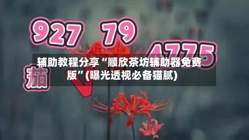 辅助教程分享“顺欣茶坊辅助器免费版	”(曝光透视必备猫腻)-第1张图片