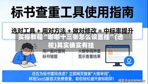 实操教程“嘟嘟十三张怎么设置挂	”(透视)其实确实有挂-第1张图片