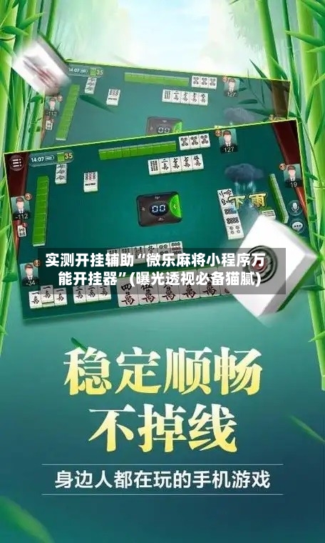 实测开挂辅助“微乐麻将小程序万能开挂器”(曝光透视必备猫腻)-第1张图片