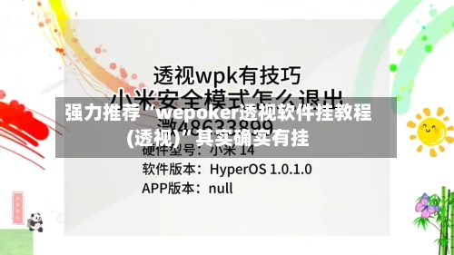 强力推荐“wepoker透视软件挂教程(透视)”其实确实有挂-第1张图片