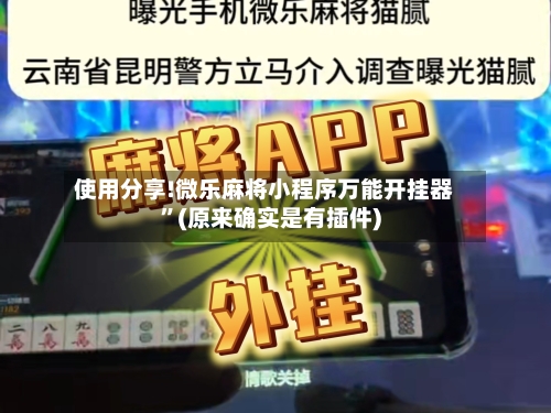 使用分享!微乐麻将小程序万能开挂器	”(原来确实是有插件)-第1张图片