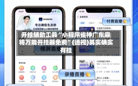 开挂辅助工具“小程序雀神广东麻将万能开挂器免费”(透视)其实确实有挂-第1张图片