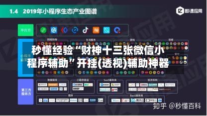 秒懂经验“财神十三张微信小程序辅助”开挂(透视)辅助神器-第1张图片