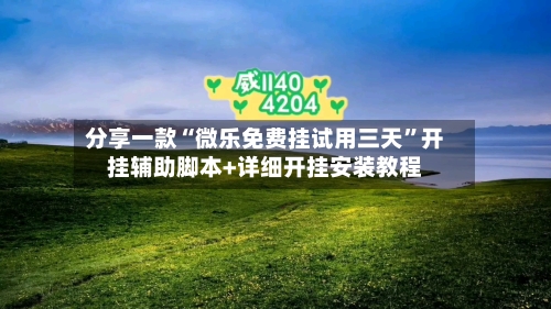 分享一款“微乐免费挂试用三天	”开挂辅助脚本+详细开挂安装教程-第1张图片