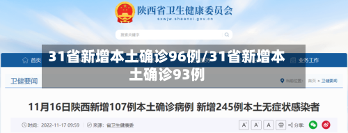 31省新增本土确诊96例/31省新增本土确诊93例-第1张图片