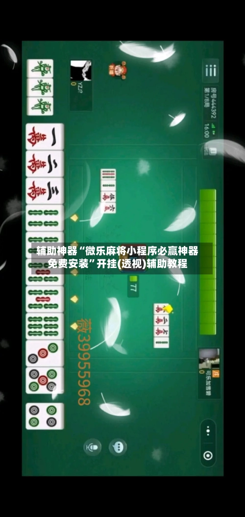 辅助神器“微乐麻将小程序必赢神器免费安装”开挂(透视)辅助教程-第1张图片