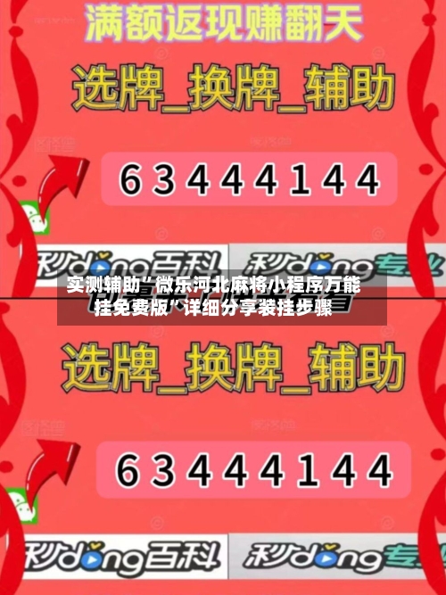 实测辅助	”微乐河北麻将小程序万能挂免费版”详细分享装挂步骤-第1张图片