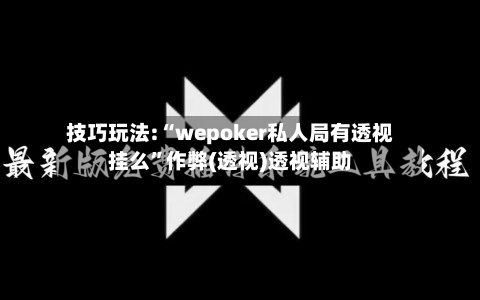技巧玩法:“wepoker私人局有透视挂么”作弊(透视)透视辅助-第1张图片