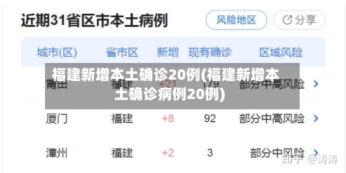 福建新增本土确诊20例(福建新增本土确诊病例20例)-第1张图片