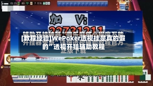 [教程经验]WePoker透视挂是真的假的”透视开挂辅助教程-第1张图片