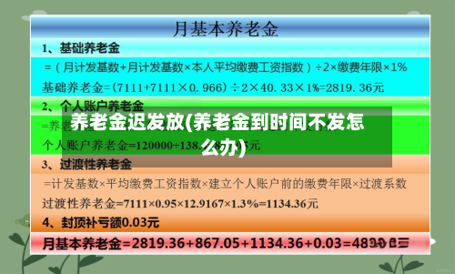 养老金迟发放(养老金到时间不发怎么办)-第1张图片