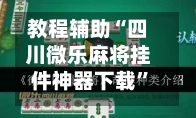 教程辅助“四川微乐麻将挂件神器下载	”的确是有挂-第1张图片