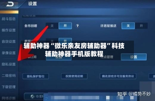 辅助神器“微乐亲友房辅助器”科技辅助神器手机版教程-第1张图片