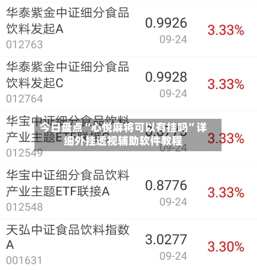 今日盘点“心悦麻将可以有挂吗”详细外挂透视辅助软件教程-第1张图片