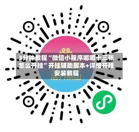 3分钟教程“微信小程序嘟嘟十三张怎么开挂	”开挂辅助脚本+详细开挂安装教程-第1张图片