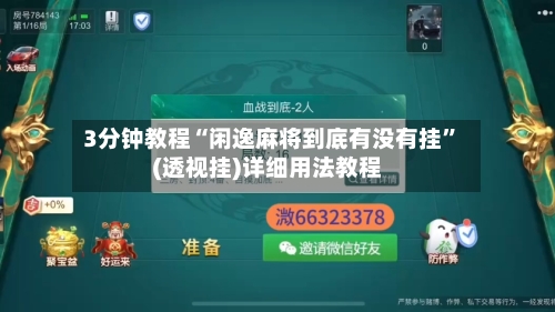 3分钟教程“闲逸麻将到底有没有挂”(透视挂)详细用法教程-第1张图片