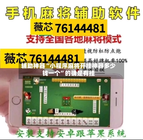 辅助神器“小程序麻将开挂神器多少钱一个”的确是有挂-第1张图片
