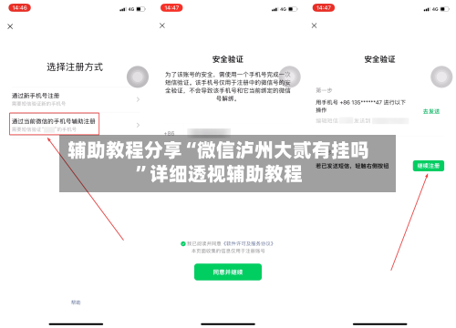 辅助教程分享“微信泸州大贰有挂吗”详细透视辅助教程-第1张图片